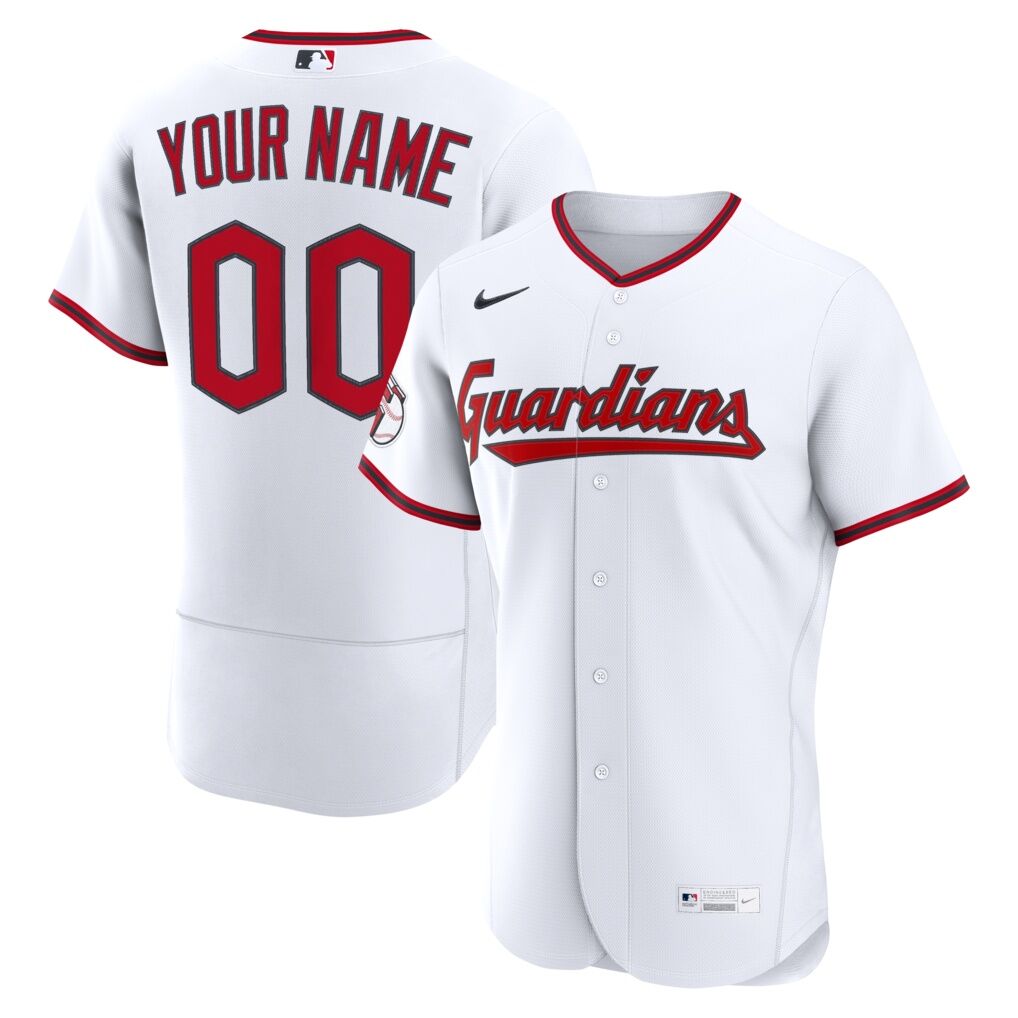 Cleveland Guardians Nike Home Authentic Custom Jersey