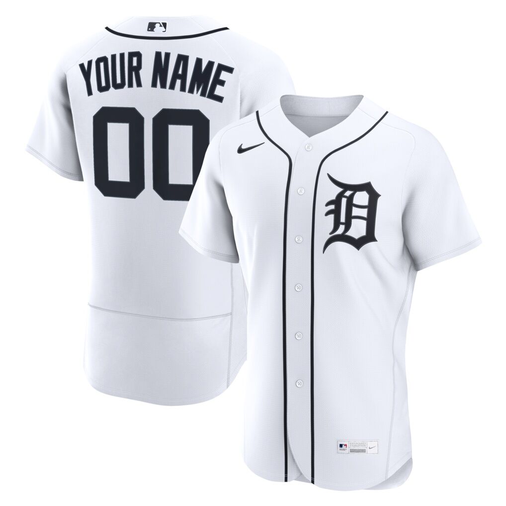 Detroit Tigers Nike Home Authentic Custom Jersey