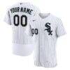 Chicago White Sox Nike Home Authentic Custom Jersey - White - Front View