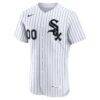 Chicago White Sox Nike Home Authentic Custom Jersey - White - Side View