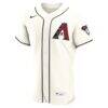 Arizona Diamondbacks Nike Home Authentic Custom Jersey - Cream - Side View