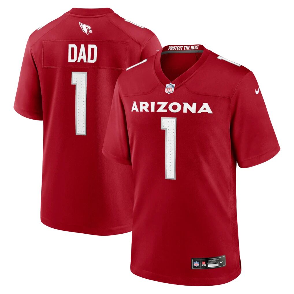 Number 1 Dad Arizona Cardinals Nike Game Jersey - Cardinal