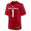 Number 1 Dad Arizona Cardinals Nike Game Jersey - - Side View