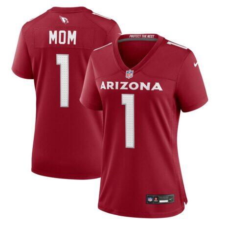 Number 1 Mom Arizona Cardinals Nike Women's Game Jersey - - Front View
