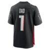Number 1 Dad Atlanta Falcons Nike Game Jersey - Black - Detail View