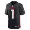 Number 1 Dad Atlanta Falcons Nike Game Jersey - Black - Side View