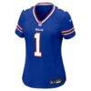 Number 1 Mom Buffalo Bills Nike Women's Game Jersey - - Side View