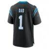 Number 1 Dad Carolina Panthers Nike Game Jersey - Black - Detail View