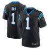 Number 1 Dad Carolina Panthers Nike Game Jersey - Black - Front View