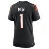 Number 1 Mom Cincinnati Bengals Nike Women's Game Jersey - Black - Side View