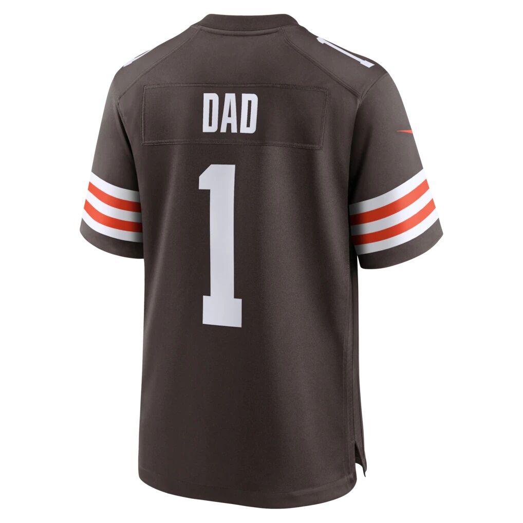 Number 1 Dad Cleveland Browns Nike Game Jersey