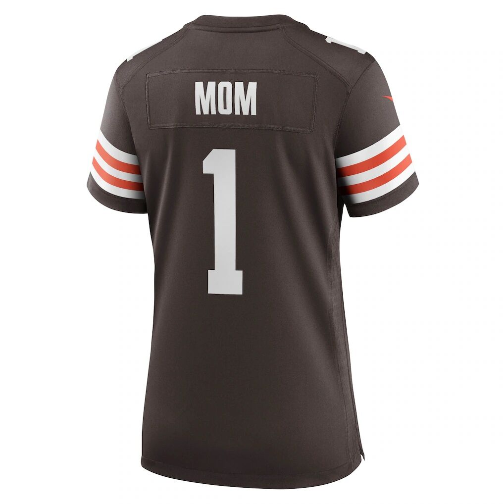Number 1 Mom Cleveland Browns Nike Women's Game Jersey
