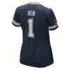Number 1 Mom Dallas Cowboys Nike Women's Game Jersey - Navy - Detail View