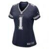 Number 1 Mom Dallas Cowboys Nike Women's Game Jersey - Navy - Side View