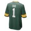 Number 1 Dad Green Bay Packers Nike Game Jersey - Green - Detail View