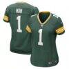 Number 1 Mom Green Bay Packers Nike Women's Game Jersey - Green - Front View
