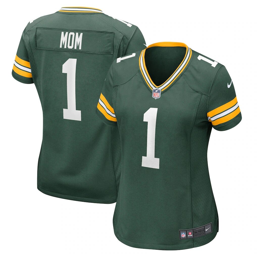 Number 1 Mom Green Bay Packers Nike Women's Game Jersey