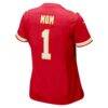 Number 1 Mom Kansas City Chiefs Nike Women's Game Jersey - Red - Detail View