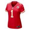 Number 1 Mom Kansas City Chiefs Nike Women's Game Jersey - Red - Side View