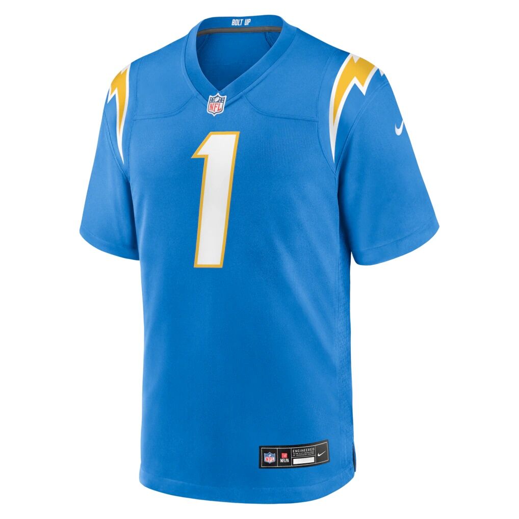 Number 1 Dad Los Angeles Chargers Nike Game Jersey - Powder Blue