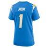 Number 1 Mom Los Angeles Chargers Nike Women's Game Jersey - - Detail View