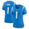 Number 1 Mom Los Angeles Chargers Nike Women's Game Jersey - - Front View