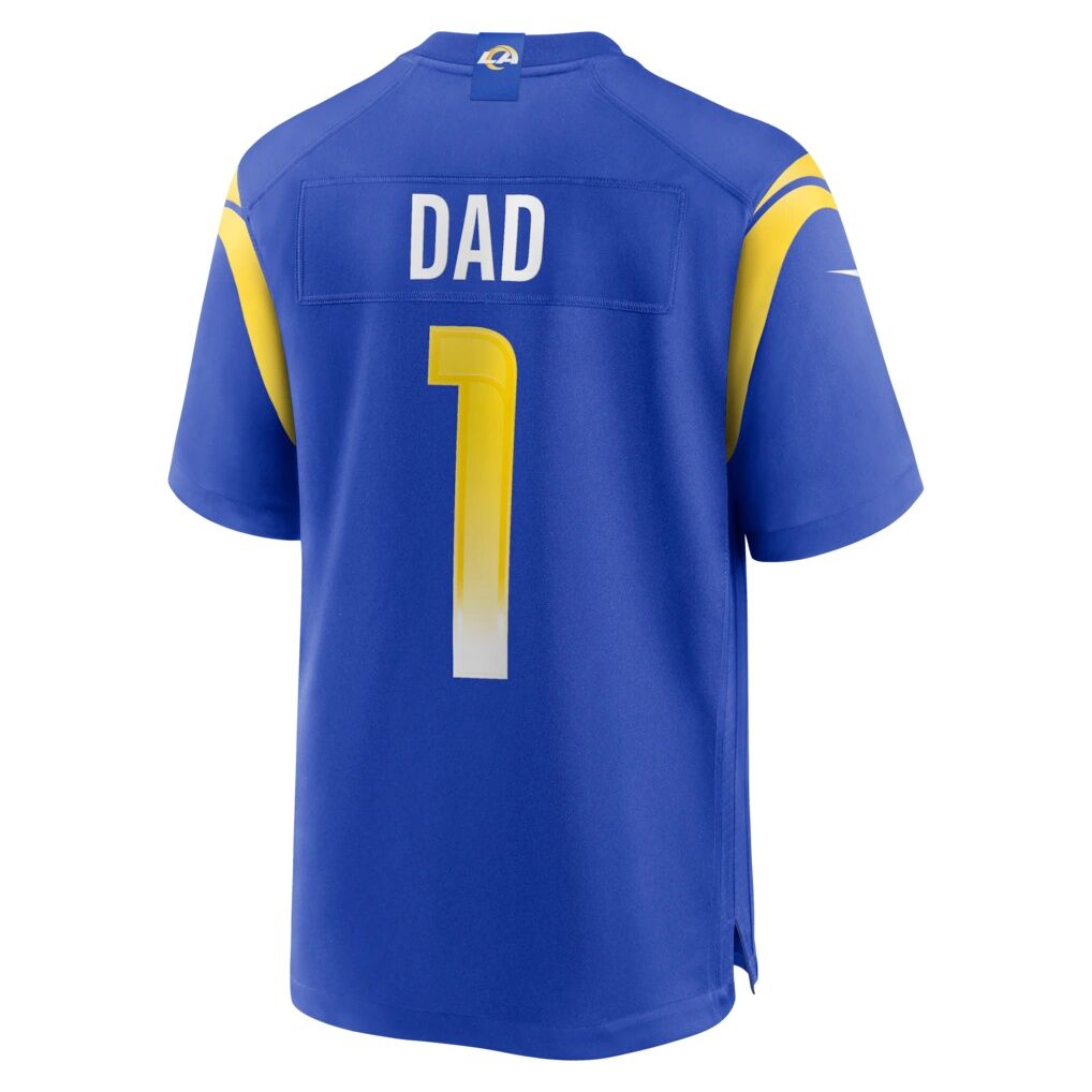 Number 1 Dad Los Angeles Rams Nike Game Jersey - Royal