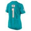 Number 1 Mom Miami Dolphins Nike Women's Game Jersey - - Detail View