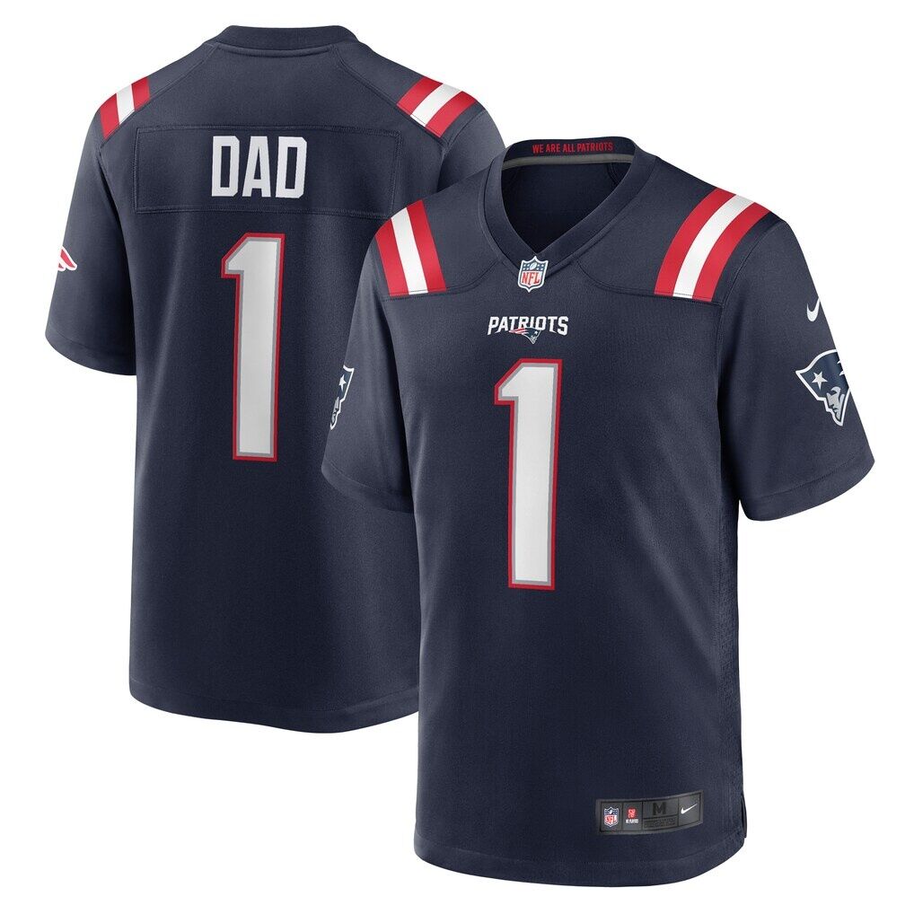 Number 1 Dad New England Patriots Nike Game Jersey