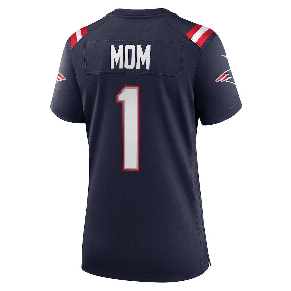 Number 1 Mom New England Patriots Nike Women's Game Jersey