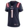 Number 1 Mom New England Patriots Nike Women's Game Jersey - Navy - Side View