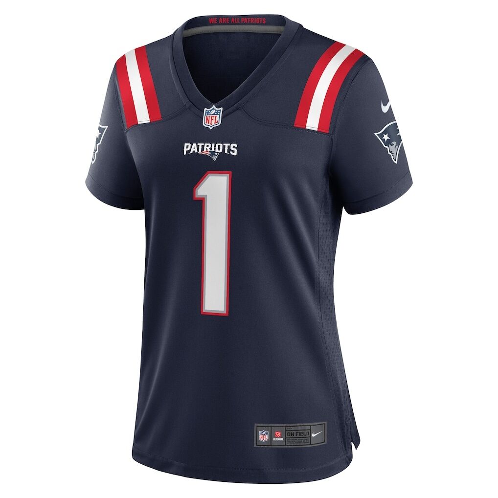 Number 1 Mom New England Patriots Nike Women's Game Jersey