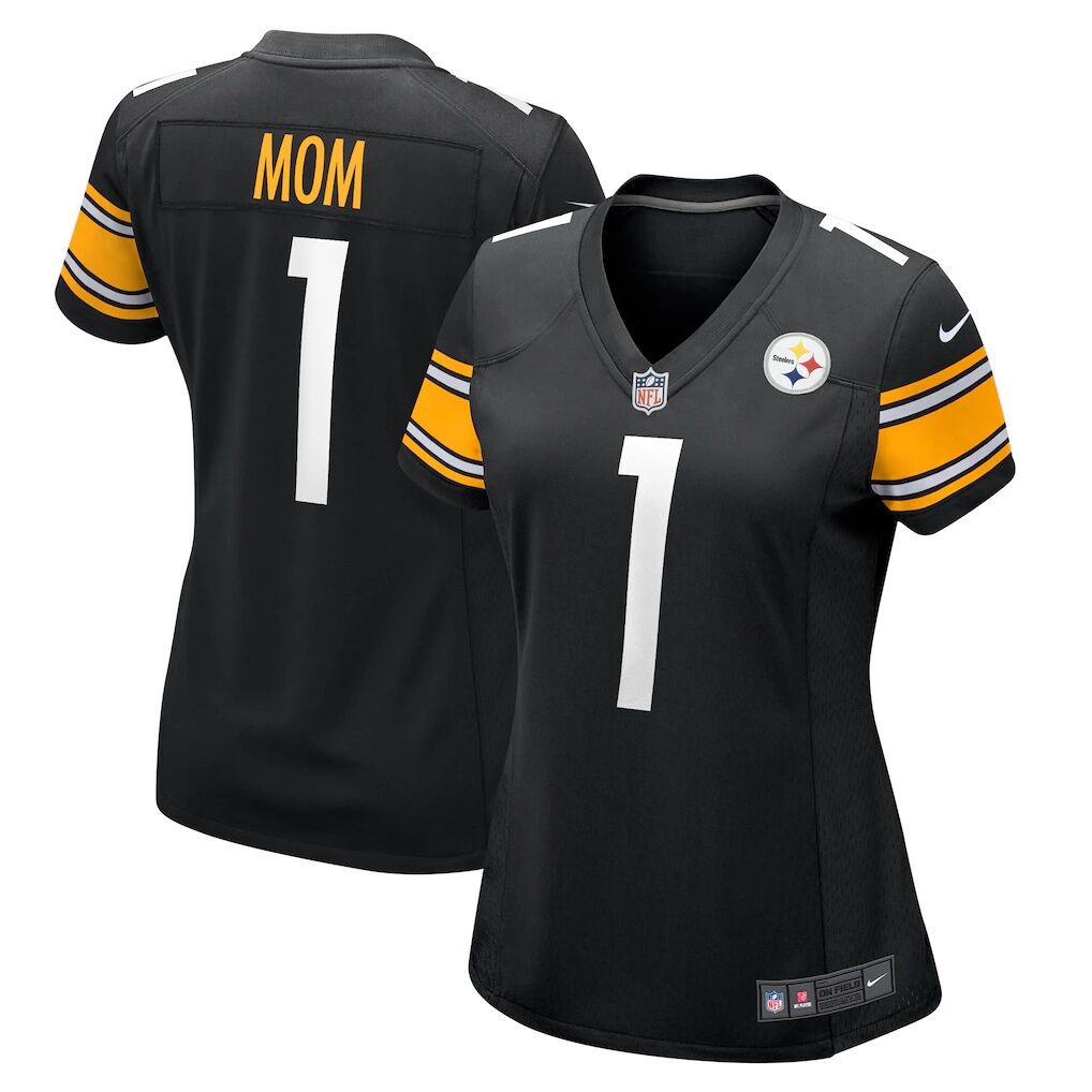 Number 1 Mom Pittsburgh Steelers Nike Women's Game Jersey