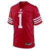 Number 1 Dad San Francisco 49ers Nike Game Jersey - - Side View