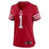 Number 1 Mom San Francisco 49ers Nike Women's Game Jersey - - Side View