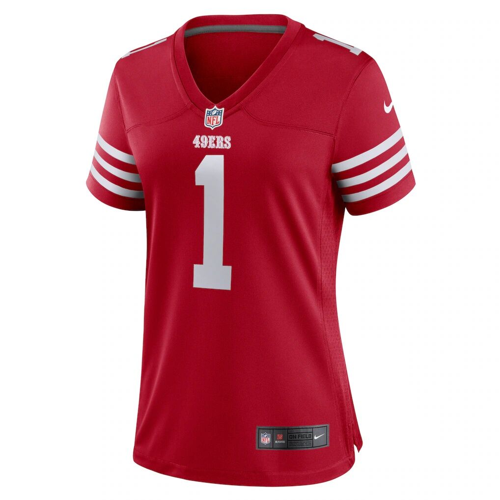 Number 1 Mom San Francisco 49ers Nike Women's Game Jersey - Scarlet