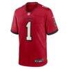 Number 1 Dad Tampa Bay Buccaneers Nike Game Jersey - Red - Side View