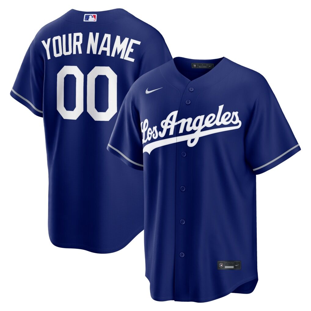 Los Angeles Dodgers Nike Alternate Replica Custom Jersey – Royal