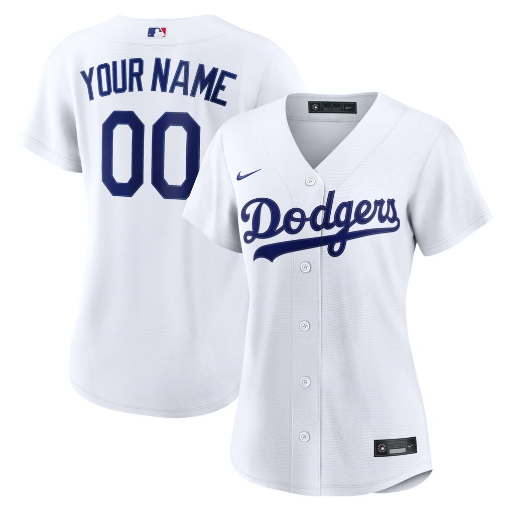 Los Angeles Dodgers Nike Women’s Home Replica Custom Jersey