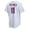 Jorge Polanco New York Mets Nike Home Replica Jersey - White - Detail View