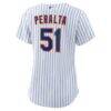 Freddy Peralta New York Mets Nike Women's Home Replica Jersey - White - Detail View