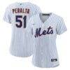 Freddy Peralta New York Mets Nike Women's Home Replica Jersey - White - Front View