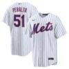 Freddy Peralta New York Mets Nike Home Replica Jersey - White - Front View