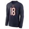 Caleb Williams Chicago Bears Nike Name & Number Long Sleeve T-Shirt - Navy - Side View
