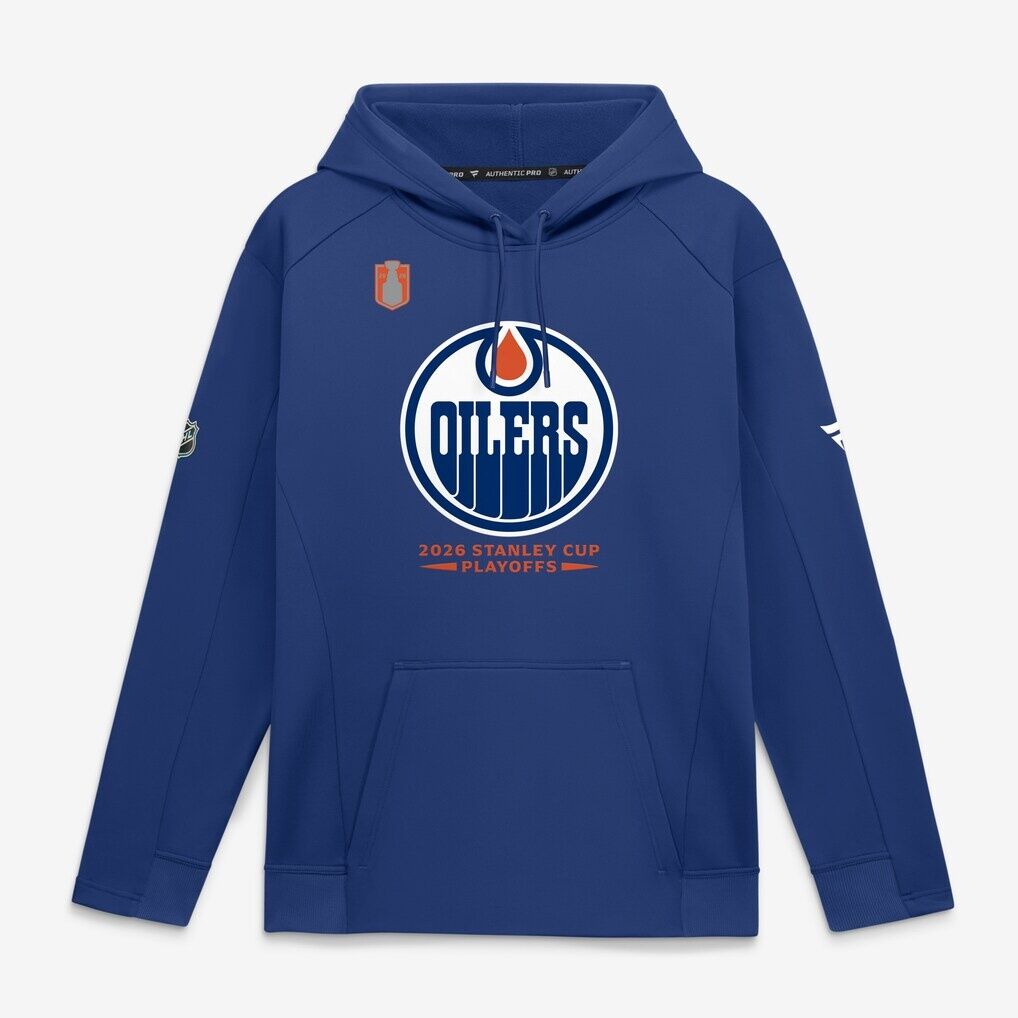 Edmonton Oilers Fashion7 2026 Stanley Cup Playoffs Authentic Pro Rink Fly Fleece Hoodie