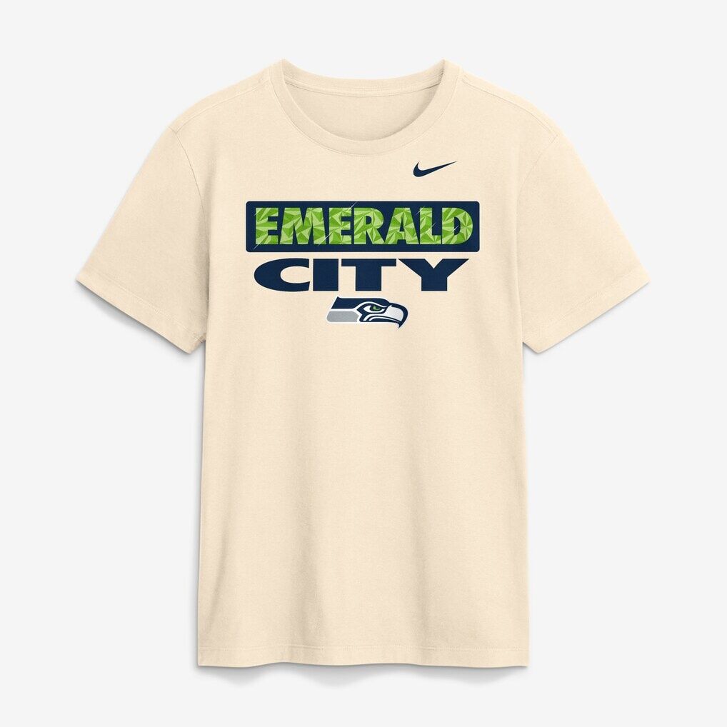 Seattle Seahawks Nike Emerald City T-Shirt – Natural