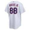 Luis Robert Jr. New York Mets Nike Home Replica Jersey - White - Detail View