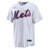 Luis Robert Jr. New York Mets Nike Home Replica Jersey - White - Side View