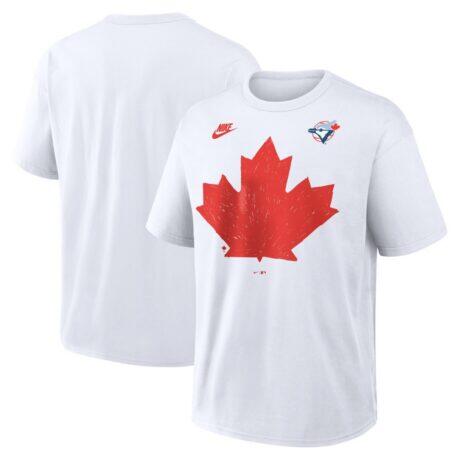 Toronto Blue Jays Nike Maple Leaf Local Max90 T-Shirt - White - Front View
