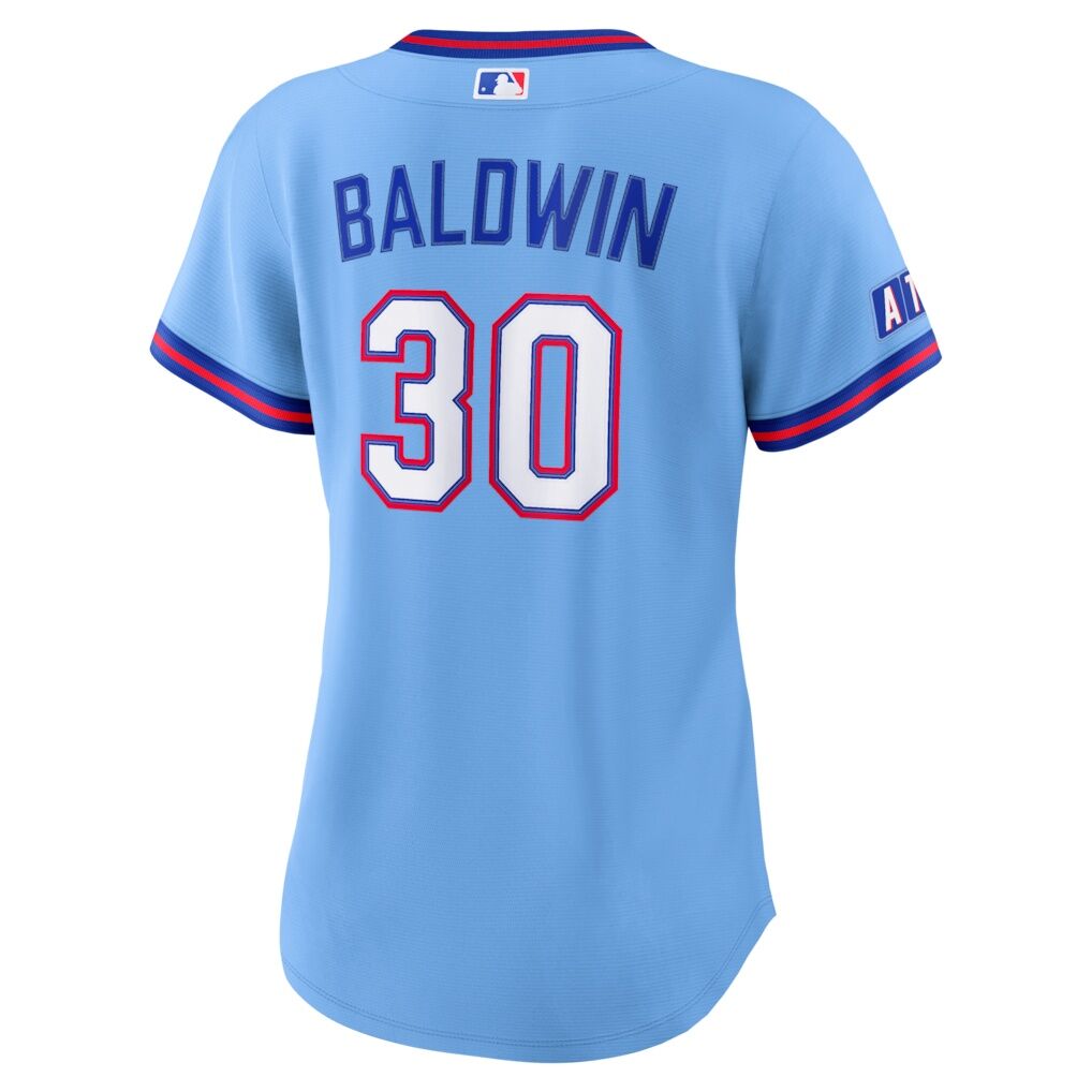 Drake Baldwin Atlanta Braves Nike Women’s 2026 City Connect Stadium Jersey – Powder Blue